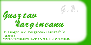 gusztav margineanu business card